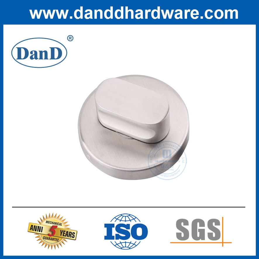 Stainless Steel Bathroom Fittings Thumb Turn with Red and Green Indicators-DDIK002