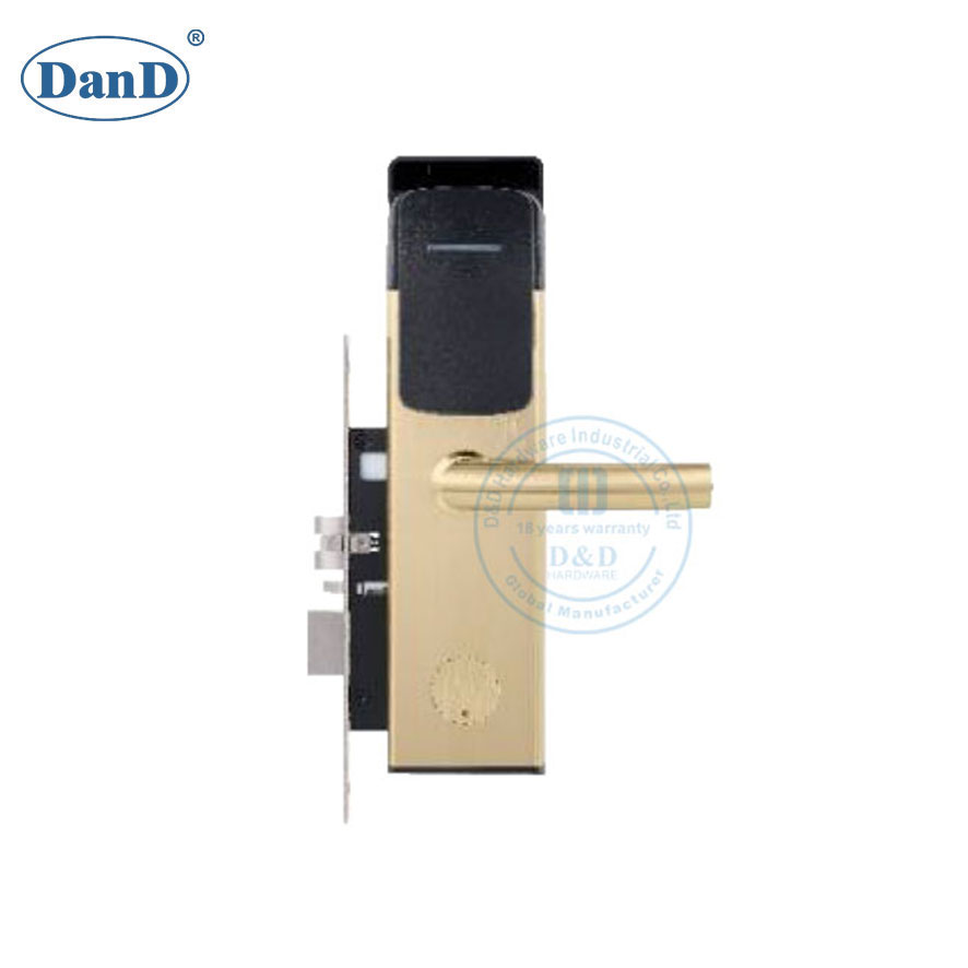 Digital Electronic Keyless Key Card Hotel Door Stainless Steel Smart Lock-DDFL401