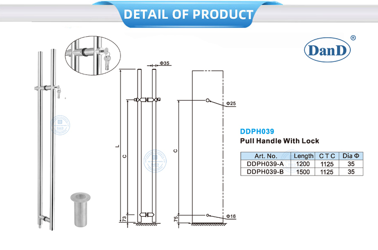Pull Handles with Lock