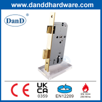 CE 2 Bolts Metal Mortise Lock Wooden Door Handles Lock Cylinder Lock-DDML009-5572