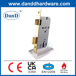 CE 2 Bolts Metal Mortise Lock Wooden Door Handles Lock Cylinder Lock-DDML009-5572