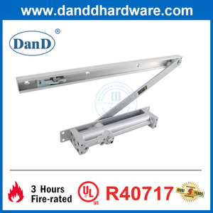 Adjustable Spring Aluminum Alloy Concealed Fireproof Overhead Door Closer with UL Certificate-DDDC055