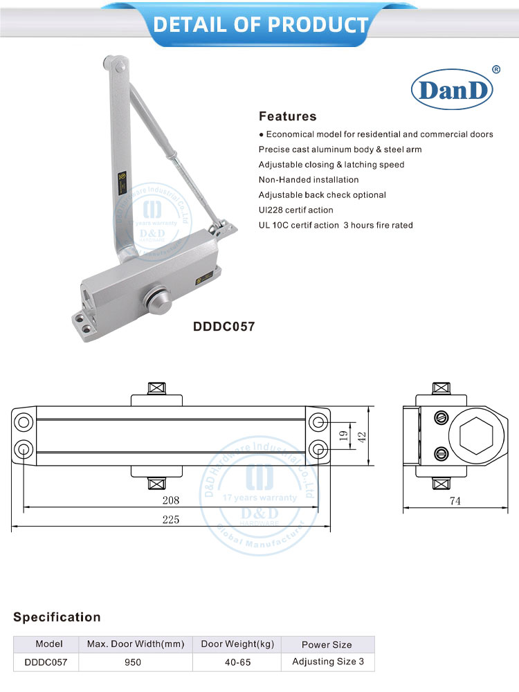 universal hardware door closer