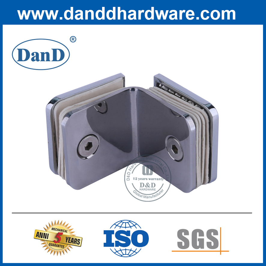 Stainless Steel 90 Degree Door Accessory Glass Clamp Bracket -DDGC005