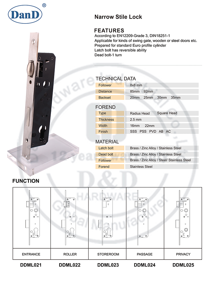 Roller Motise Lock-D and D Hardware-3085
