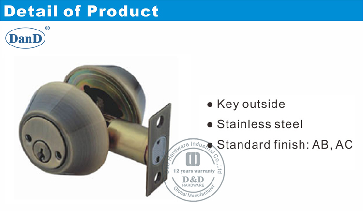 Bathroom Stainless Steel Lever Knobset-D and D Hardware