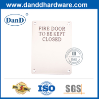Stainless Steel Fire Door Signature Sign Plate-DDSP010