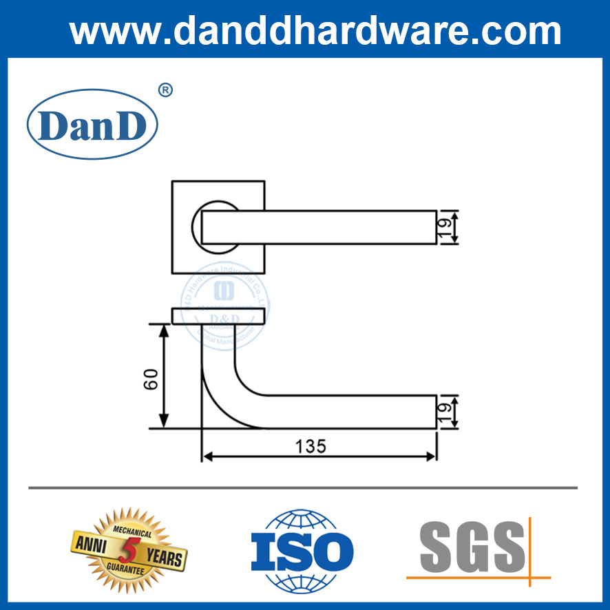 Internal Door Handles Good Quality Stainless Steel Modern Door Handles-DDTH044