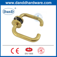 Interior Door Handles EN1906 Stainless Steel Satin Brass Door Handles-DDTH001