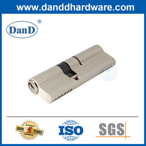 Brass Offset Double Cylinder Computer Keys Double Open Door Lock Cylinder-DDLC012