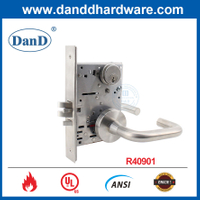 Stainless steel fire-rated lock