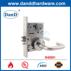Stainless steel fire-rated lock
