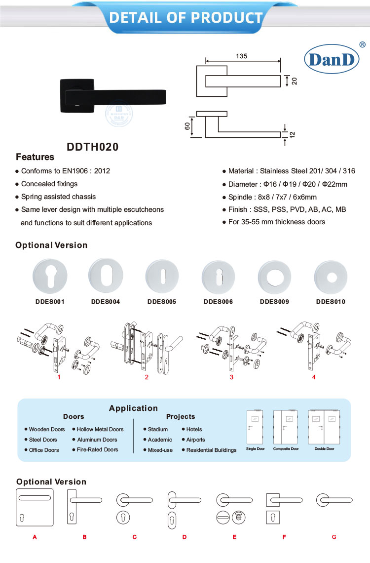 black modern door handles