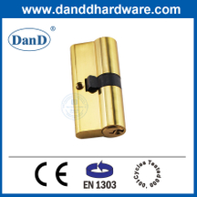 Polished Brass BS EN1303 Solid Brass Mortise Lock Cylinders-DDLC003-70mm-PB