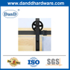  Modern Design Sliding Barn Door Hardware Kit Popular Wheel Shape Roller Mat Black Face Mounting-DDBD010