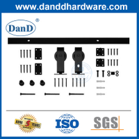 Barn Door Hardware Rail Moving Door Wheel Sliding Rail Hardware Pulley Guide Top Mounting Pendant-DDBD025