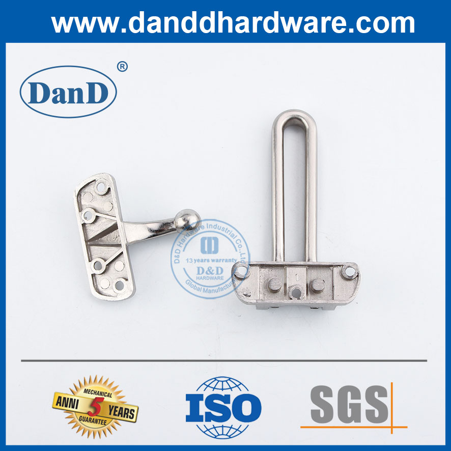 Satin Nickel Metal Door Guard Zinc Alloy Door Guards for Home-DDDG001