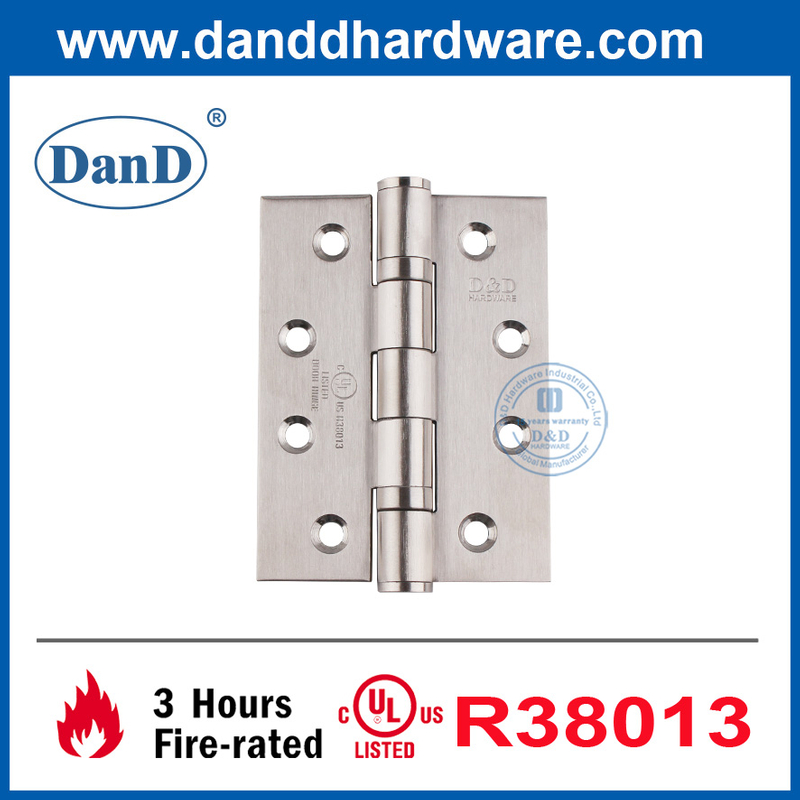 SUS304 UL Listed Door Hinge Types Commercial Door Fire Rated Hinges-DDSS001-FR-4X3X3