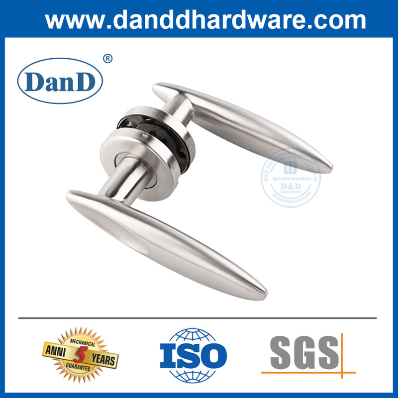 SS304 Solid Wood Door Privacy Internal Interior Door Lock Lever Handle-DDSH020