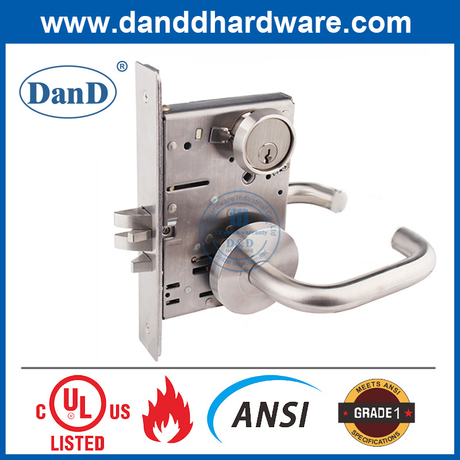ANSI Grade 1 Stainless Steel 304 Mortice Entry Door Lock-DDAL04