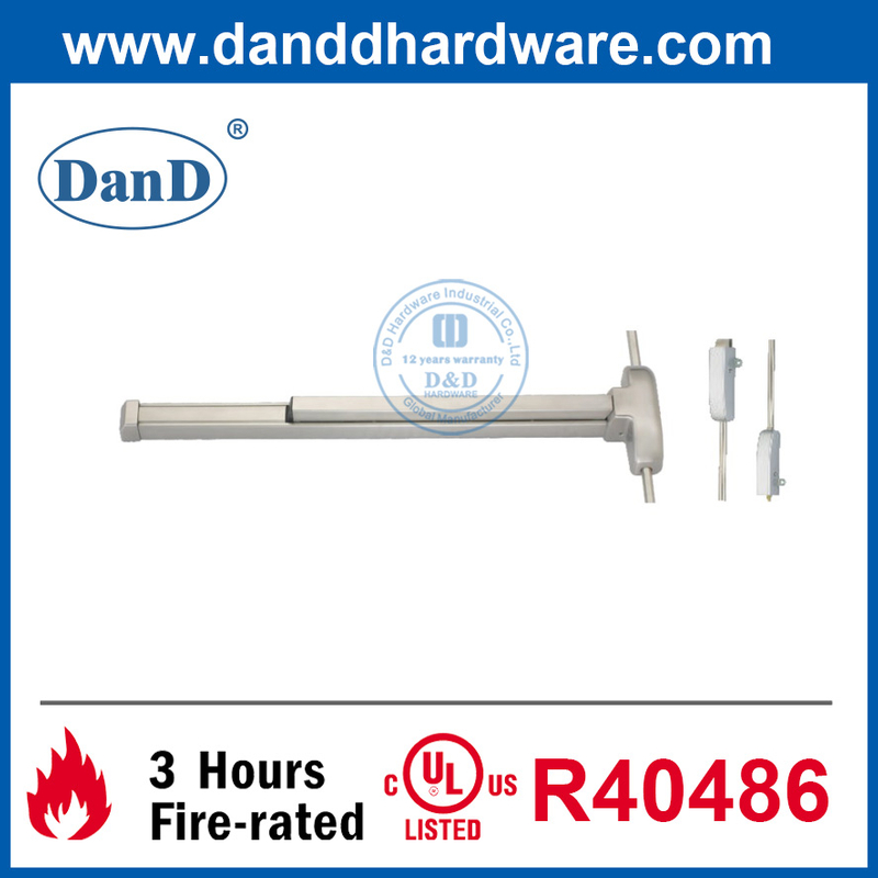 SUS304 Design Hardware Touch Bar Vertical Rod Exit Device-DDPD002