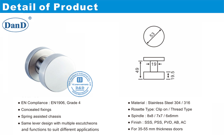 Interior Door Lever Handle-D and D Hardware