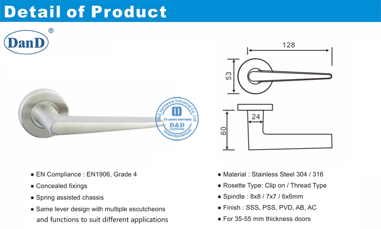 Lever Handle Set-D and D Hardware