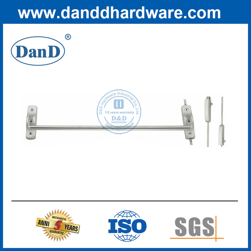 Steel Door Security Bars Cross Bar Panic Bar Lock for Single Door-DDPD010