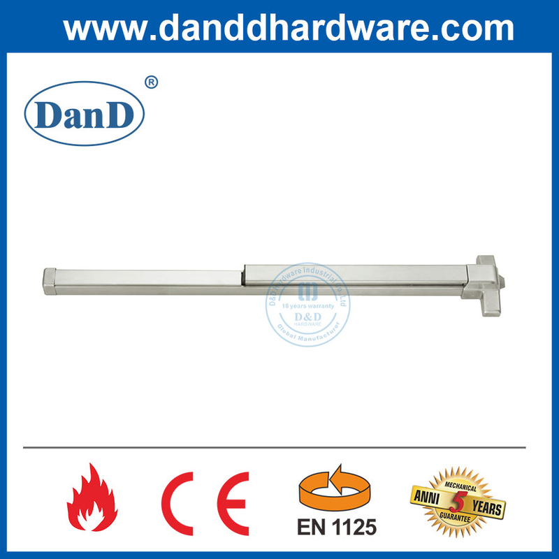 CE Fire Stainless Steel Panic Device Push Bar for Double Open Doors-DDPD025
