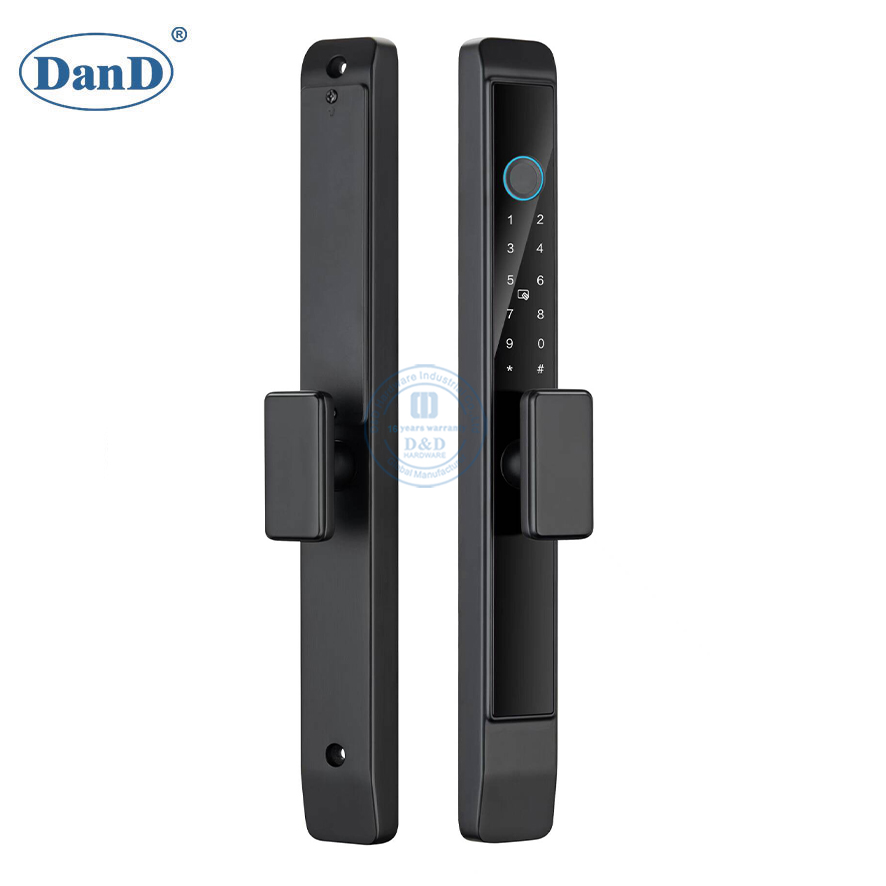 Aluminium Alloy Password Narrow Smart Fingerprint Door Lock with Mortise Lock-DDFL101