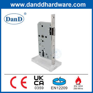 CE Certification Fireproof Lock Stainless Steel Mortise Lock For Wooden Metal Door-DDML009-5572