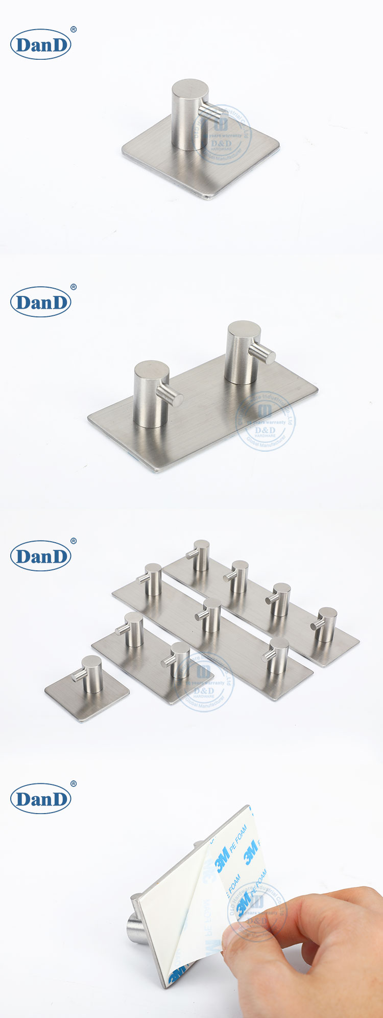 Stainless Steel Coat Hooks 