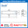 High Quality UL Certificate Light & Medium Duty Fireproof Aluminum Alloy Exterior Door Closer-DDDC056