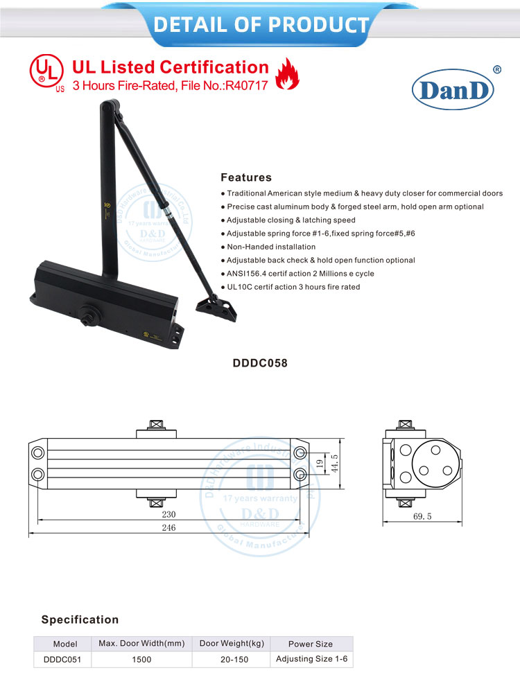 universal hardware door closer