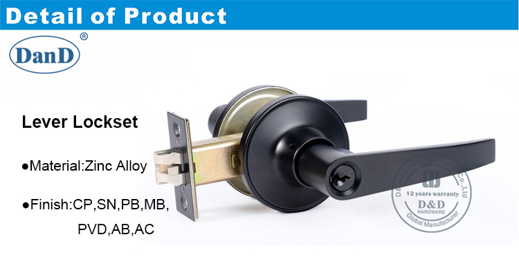 Black Door&nbsp;Lockset-DDLK082-D and D Hardware