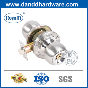 Zinc Alloy Keyed Round Lock Set for Doors-DDLK048