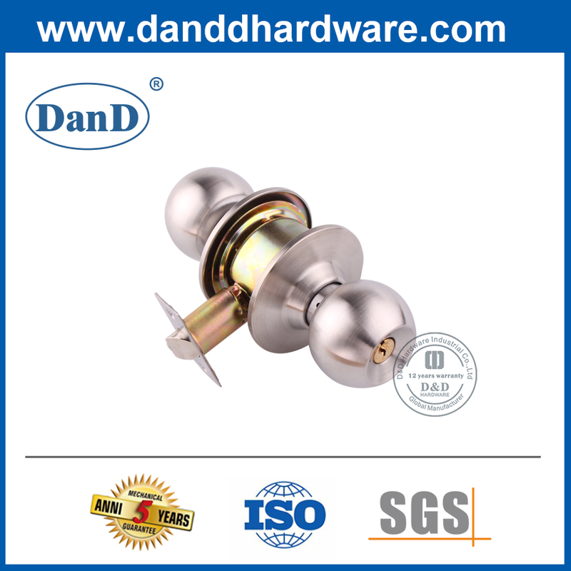 Modern Stainless Steel Security Entrance Door Ball Knobset-DDLK001