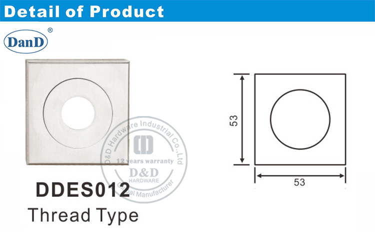Rosette Escutcheon-D and D Hardware