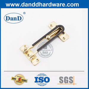 Zinc Alloy Satin Brass Commercial Door Guard Lock-DDDG008