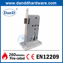 Safety CE SS304 Fireproof Round Forend Passage Door Latch Lock-DDML011-6072