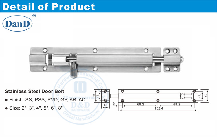 Heavy Duty Door Bolts-D and D Hardware