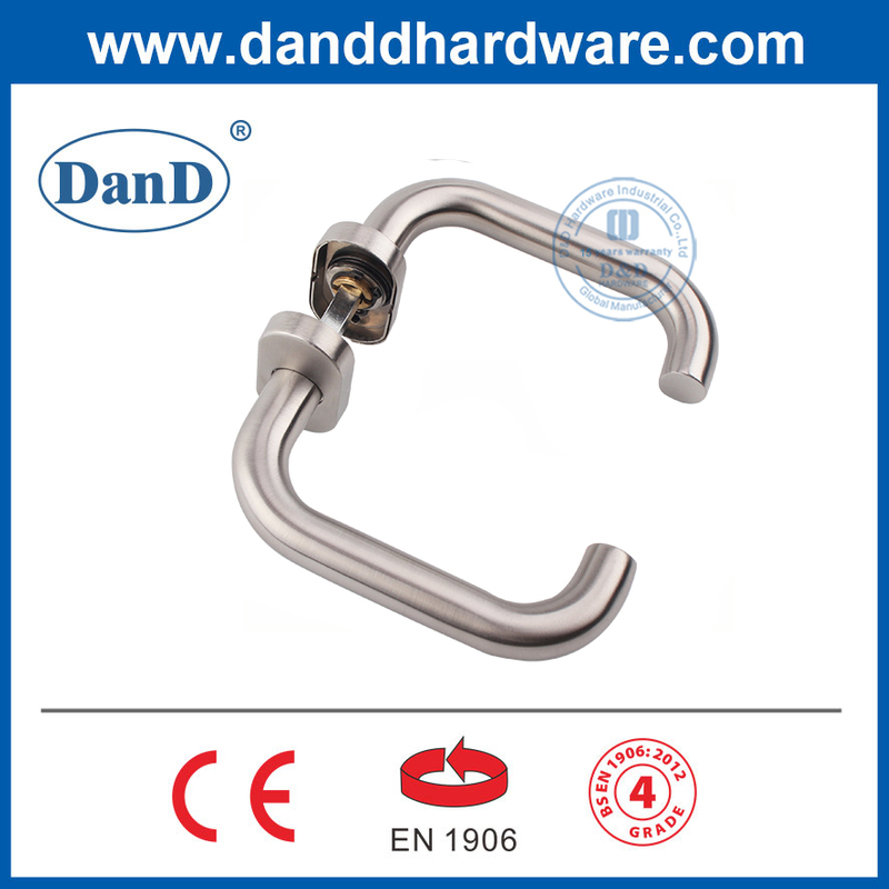 EN1906 Commercial Door Handle Stainless Steel Hollow Tube Door Lever-DDTH001