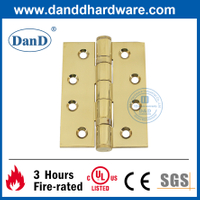 304 Stainless Steel Polish Brass Ball Bearing Front Door Hinge-DDSS001-4X3X3.0