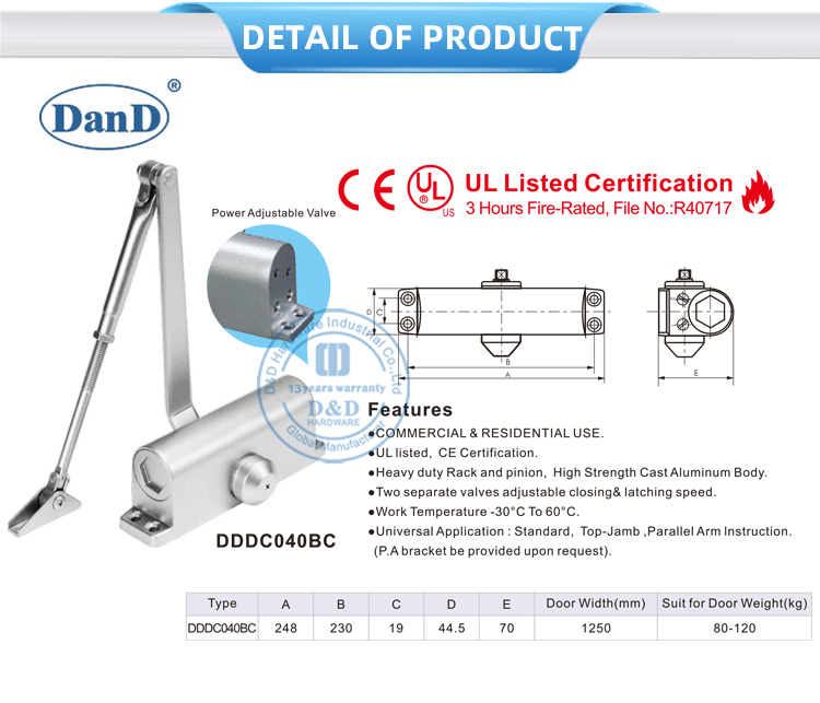 spring loaded door closer