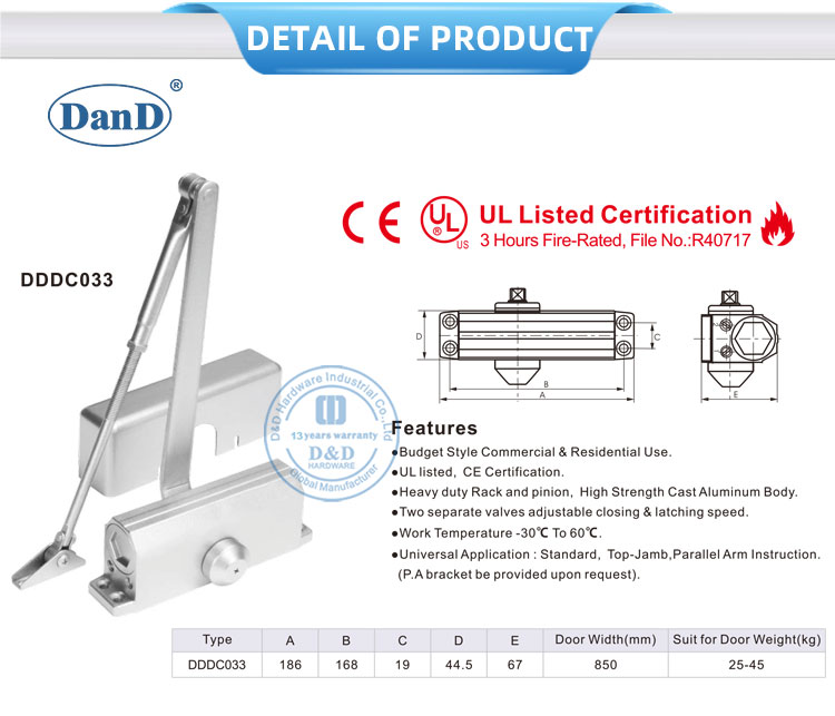 surface mounted door closer