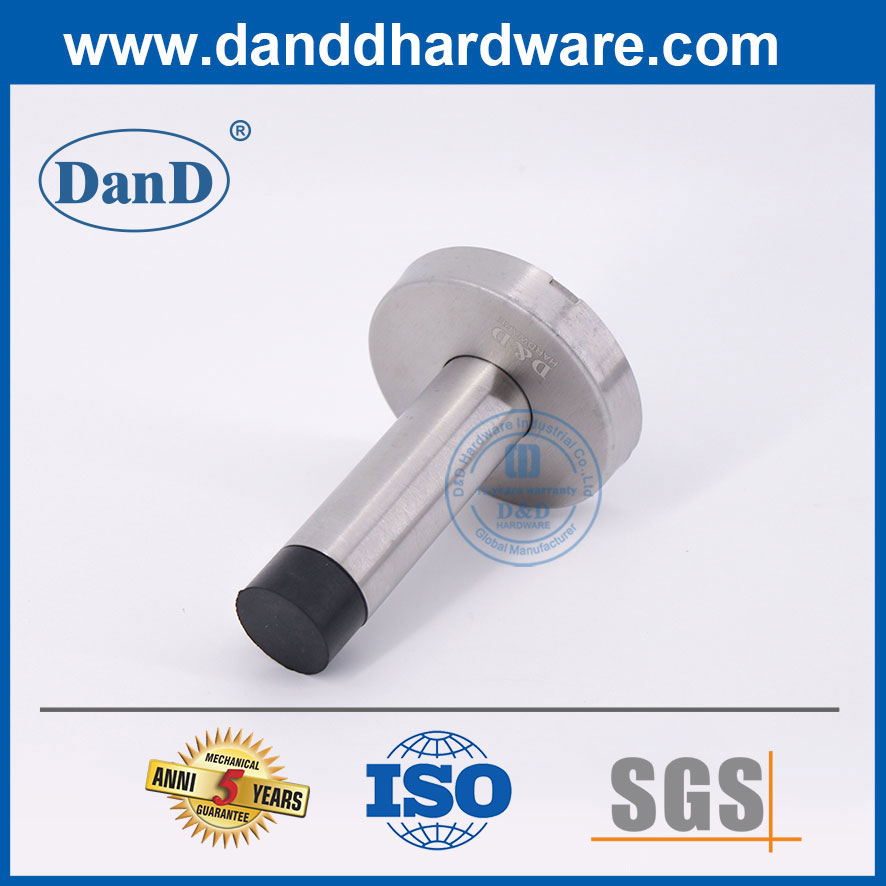 75mm Tall Door Stop Holder SUS304 Washroom Interior Door Stop-DDDS016
