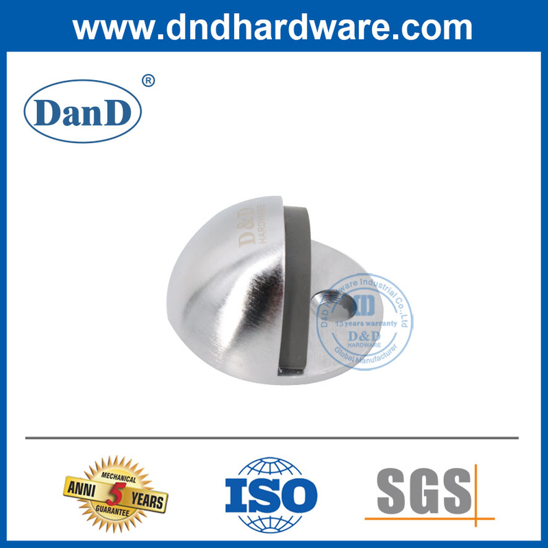 Hemisphere Door Stopper Zinc Alloy Chrome Silver Door Stop-DDDS005
