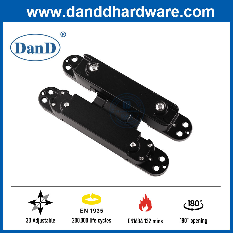 Zinc Alloy 3D Adjustable Hidden Door Hinge for Wooden Door-DDCH008-G40