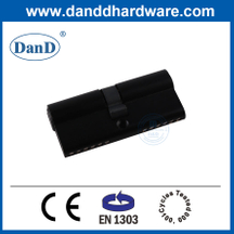 BS EN1303 Solid Brass Mortise Lock Cylinder Black for Europe Market-DDLC003-70mm-MB