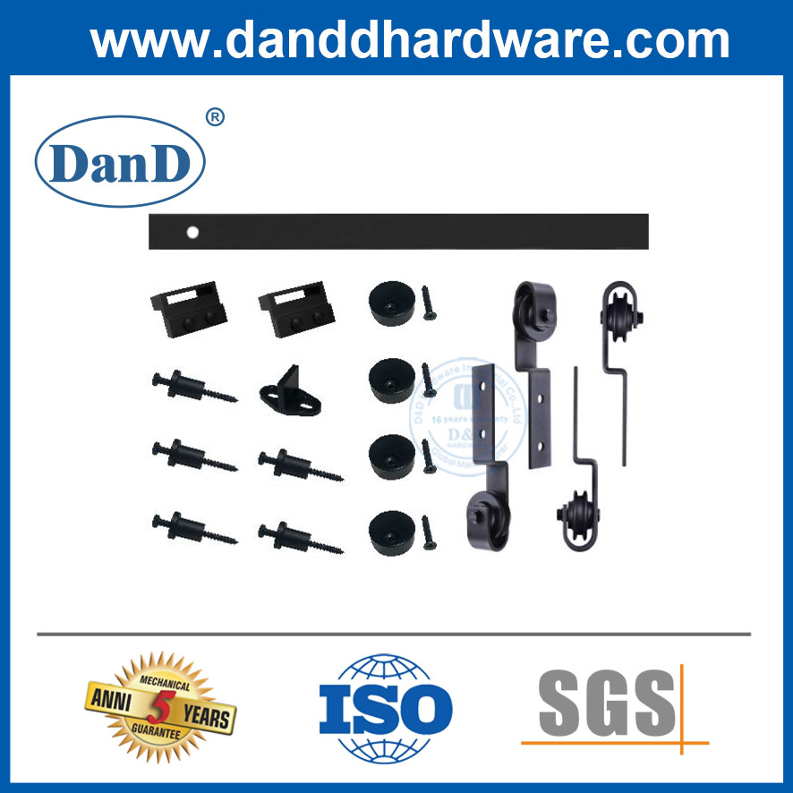 American Style Barn Door Hardware Overlapping Door Sliding Door Track Pulley Lift Pulley Slide Rail-DDBD020